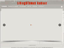 Tablet Screenshot of livingstoneskabinet.com